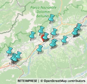 Mappa Via Cal del Vento, 32035 Santa Giustina BL, Italia (7.971)