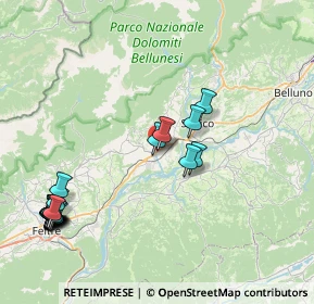 Mappa Via Cal del Vento, 32035 Santa Giustina BL, Italia (9.919)