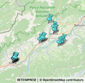 Mappa Via Cal del Vento, 32035 Santa Giustina BL, Italia (8.684)