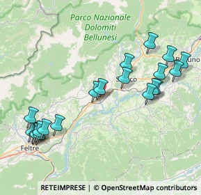 Mappa Via Cal del Vento, 32035 Santa Giustina BL, Italia (9.057)
