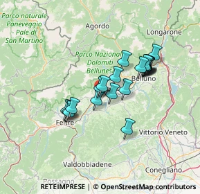 Mappa Via Cal del Vento, 32035 Santa Giustina BL, Italia (10.7835)