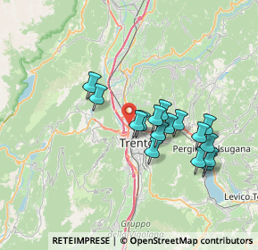 Mappa Via Ezio Maccani, 38100 Trento TN, Italia (6.15688)