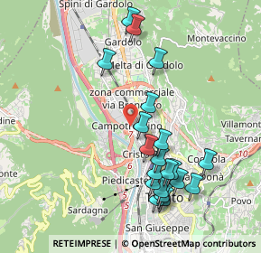 Mappa Via Ezio Maccani, 38100 Trento TN, Italia (1.9815)