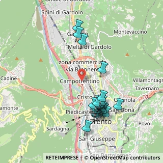 Mappa Via Ezio Maccani, 38100 Trento TN, Italia (1.984)