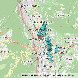 Mappa Via Ezio Maccani, 38100 Trento TN, Italia (1.41417)