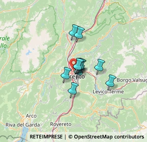 Mappa Via Ezio Maccani, 38100 Trento TN, Italia (7.36818)