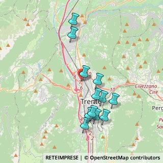 Mappa Via Ezio Maccani, 38100 Trento TN, Italia (3.77833)