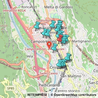 Mappa Via Ezio Maccani, 38100 Trento TN, Italia (0.732)