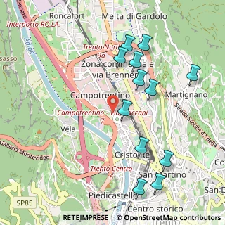 Mappa Via Ezio Maccani, 38100 Trento TN, Italia (1.075)