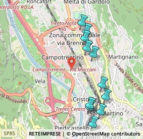 Mappa Via Ezio Maccani, 38100 Trento TN, Italia (1.07)