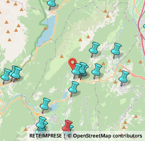 Mappa Via al Monte Gazza, 38070 Vezzano TN, Italia (5.4235)