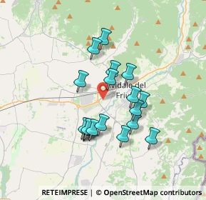 Mappa Via Santa Dorotea, 33043 Cividale del Friuli UD, Italia (2.89389)