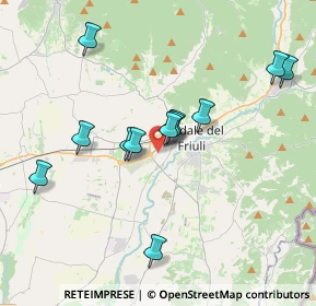 Mappa Via Santa Dorotea, 33043 Cividale del Friuli UD, Italia (3.48417)