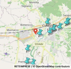 Mappa Via Santa Dorotea, 33043 Cividale del Friuli UD, Italia (2.32091)