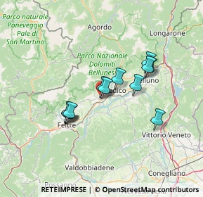 Mappa Via Caduti sul Lavoro, 32035 Santa Giustina BL, Italia (10.93167)