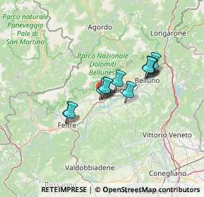 Mappa Via Caduti sul Lavoro, 32035 Santa Giustina BL, Italia (9.44333)