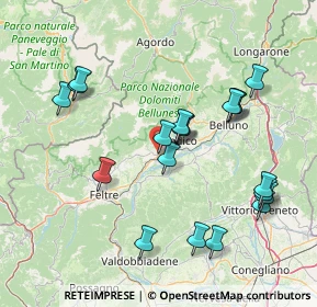 Mappa Via Caduti sul Lavoro, 32035 Santa Giustina BL, Italia (15.4645)