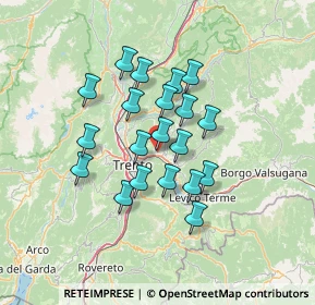 Mappa Via Fersina Avisio, 38045 Civezzano TN, Italia (10.6855)