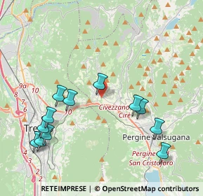 Mappa Via Fersina Avisio, 38045 Civezzano TN, Italia (4.45667)