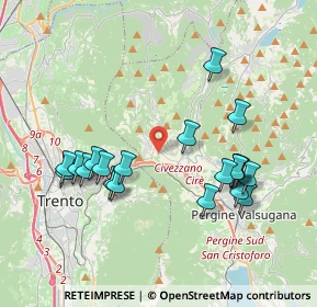 Mappa Via Fersina Avisio, 38045 Civezzano TN, Italia (3.8395)