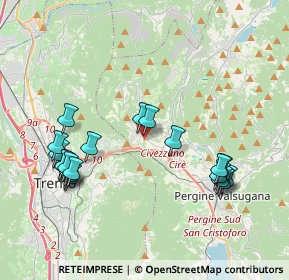 Mappa Via Fersina Avisio, 38045 Civezzano TN, Italia (4.153)