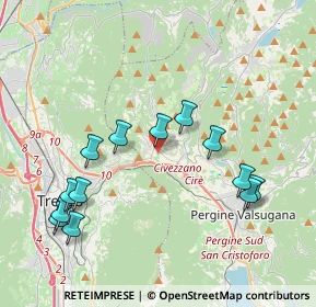 Mappa Via Fersina Avisio, 38045 Civezzano TN, Italia (4.12538)