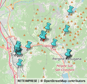 Mappa Via Fersina Avisio, 38045 Civezzano TN, Italia (4.06)