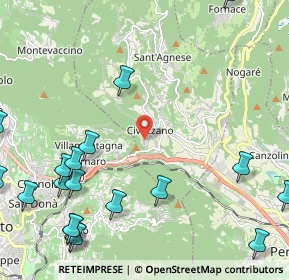 Mappa Via Sabbionare, 38045 Civezzano TN, Italia (3.1385)