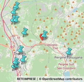 Mappa Via Sabbionare, 38045 Civezzano TN, Italia (5.64333)