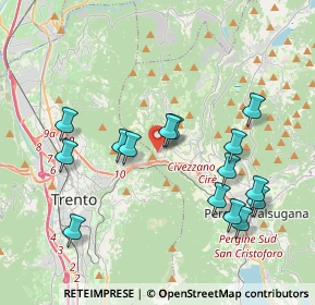 Mappa Via Sabbionare, 38045 Civezzano TN, Italia (3.89133)