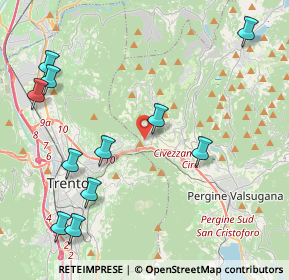 Mappa Via Sabbionare, 38045 Civezzano TN, Italia (5.01545)