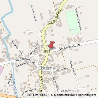Mappa Via Centro Studi, 5, 33030 Coseano, Udine (Friuli-Venezia Giulia)