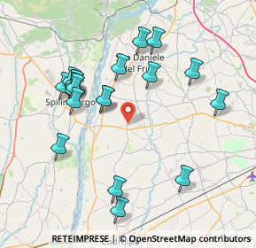 Mappa Via Centro Studi, 33030 Coseano UD, Italia (7.809)