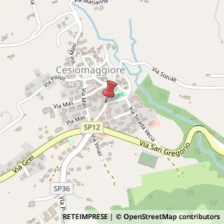 Mappa Via Roma, 26, 32030 Cesiomaggiore, Belluno (Veneto)