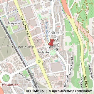 Mappa Via dei Solteri, 38, 38121 Trento, Trento (Trentino-Alto Adige)