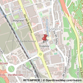 Mappa Piazza del Tridente, 21, 38121 Trento, Trento (Trentino-Alto Adige)