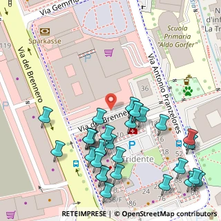 Mappa Piazza del Tridente, 38121 Trento TN, Italia (0.07586)