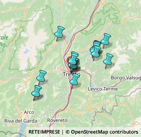 Mappa Piazza del Tridente, 38121 Trento TN, Italia (9.745)