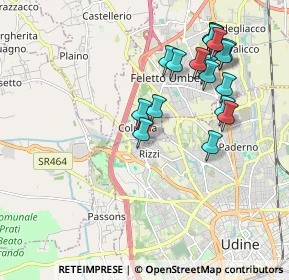 Mappa Via San Daniele, 33010 Colugna UD, Italia (1.96389)