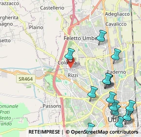 Mappa Via San Daniele, 33010 Colugna UD, Italia (2.926)