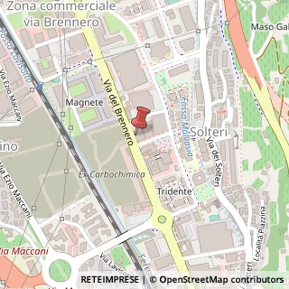 Mappa Via del Brennero, 282, 38121 Trento, Trento (Trentino-Alto Adige)