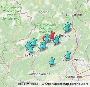 Mappa Piazza D'Ignan, 32035 Santa Giustina BL, Italia (10.22308)