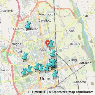 Mappa Via Vercelli, 33100 Udine UD, Italia (2.18533)