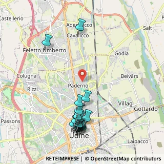 Mappa Via Vercelli, 33100 Udine UD, Italia (2.391)