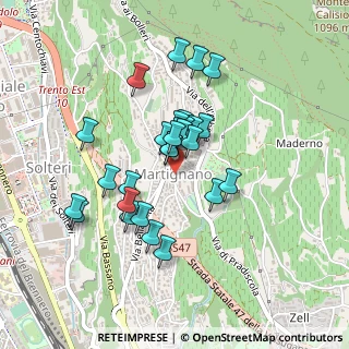 Mappa Via del Forte, 38121 Trento TN, Italia (0.35357)