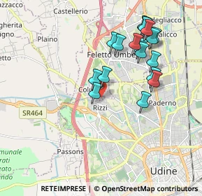 Mappa Viale S. Daniele, 33010 Colugna UD, Italia (1.88667)
