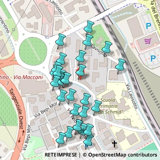 Mappa Via Aldo Schmid, 38121 Trento TN, Italia (0.11724)