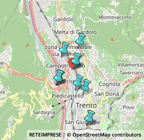 Mappa Via Aldo Schmid, 38121 Trento TN, Italia (1.31545)