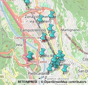 Mappa Via Aldo Schmid, 38121 Trento TN, Italia (1.00588)