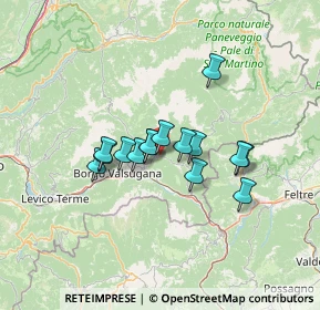 Mappa VIA DEI PRAI MAGRI, 38050 Bieno TN, Italia (9.612)